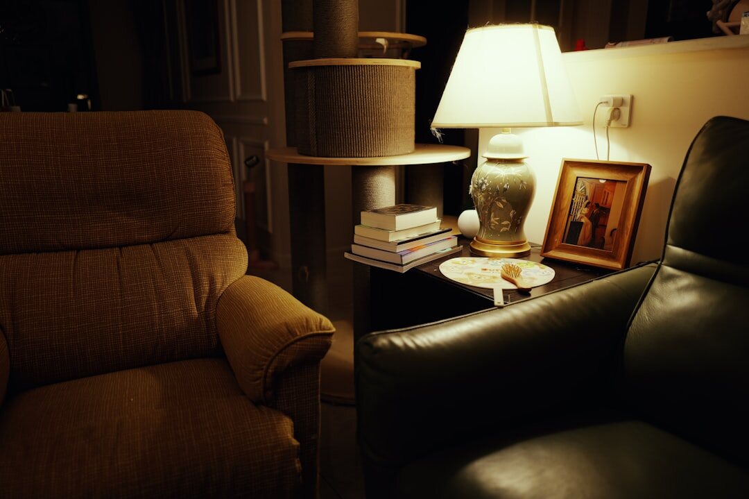 nighttime reading scene